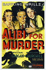 ALIBI FOR MURDER